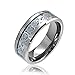 Bling Jewelry Celtic Dragon Blue Inlay Tungsten Wedding Ring 8mm