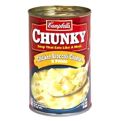 Campbell's Chunky Chicken Broccoli Cheese & Potato, 18.8-Ounce Easy Open Cans (Pack of 12)
