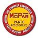 Mopar Parts and Accessories Chrysler Corp Round Retro Vintage Tin Sign - 30x30 cm
