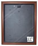 NFL New York Giants Cabinet Style Jersey Display, Brown