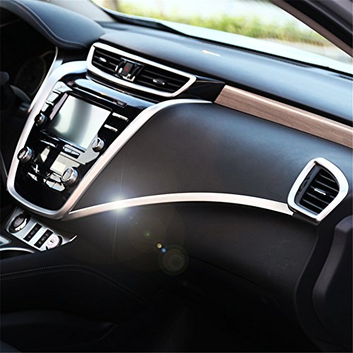 Kust ZK38421w Car Interior Central Console Panel Cover Trims(Pack of 2 Pieces Stainless Steel Trims Fit for Installed Size)