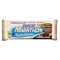 Snickers Marathon Dark Chocolate Crunch Nutrition Bar (1.56-Ounce), 6-Count Bars (Pack of 3)