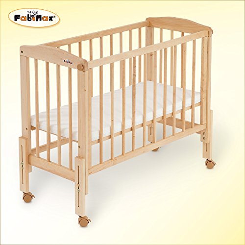 Imagen 4 de FabiMax cuna de colecho PRO, incluye textil de cuna Amelie completo blanco, colchón SILVER