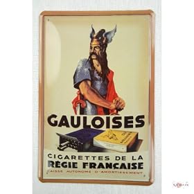 Publicit� sur le tabac pour les cigarettes Tin plaque de m�tal 20x30 Gauloises signe signes publicitaires Tin R�tro