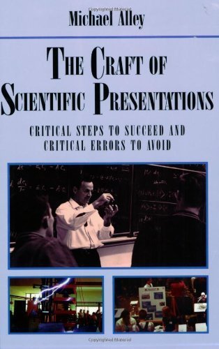 The Craft of Scientific Presentations: Critical Steps to Succeed and Critical Errors to Avoid by Michael Alley unknown Edition [Paperback(2002)]