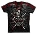 The Mountain Evolution Dead Men Pirate Skull Men's T-shirt, Crimson Red