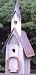 Amish Handcrafted Century Old Barnwood Church Birdhouse. A Unique Sanctuary for Our Feathered Friends. Measures 28