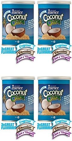 (4 PACK) - Koele Baked Coconut Chips - Salt & Vinegar | 30 x 24g x | 4 PACK - SUPER SAVER - SAVE MONEY