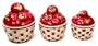Apple Basket 3pc Ceramic Canister Set Jackie BACKORDERED!