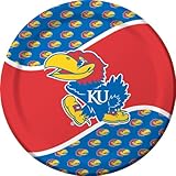 Creative Converting Kansas Jayhawks Dinner Paper Plates (8 Count)
