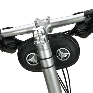 Bike Sports Stereo Speaker Weather Proof Pouch Holder Mount Case