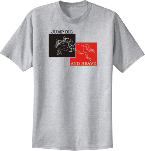 horse riding clothes:Jumping Horse and Rider Ash T-Shirt Images