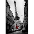 La Veste Rouge (The Red Jacket, Paris) Art Poster Print - 24x36