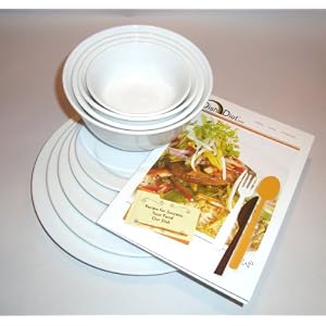 Dish Diet Plan with Portion Control Plates and Bowls to Lose Weight