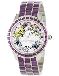 Ed Hardy Womens BE-PU Bella Purple Watch