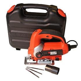 Black & Decker KS900EK 600 W Jigsaw with Sightline Variable Speed and Kit Box