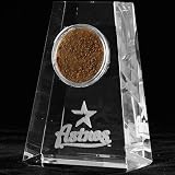 MLB Houston Astros Tapered Crystal Game-Used Dirt Paperweight
