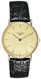 Longines Prestige 18kt Gold Mens Luxury Strp Watch L7.989.6.42.2