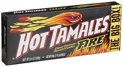 Hot Tamales Fire Candy, 8.3-Ounce Boxes (Pack of 12)