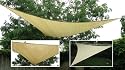 New Sand Color 16' Oversized Sun Shade Sail Shade canopy Sun Shelter