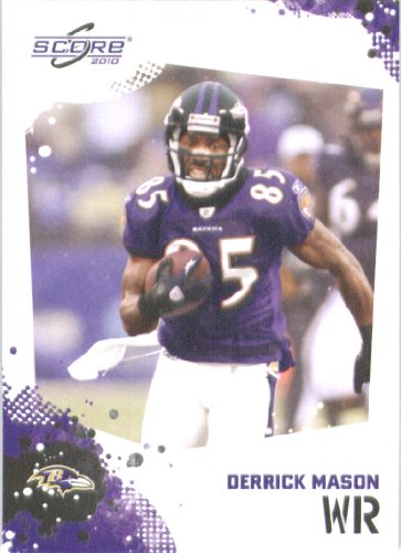 Derrick Mason - Baltimore Ravens - 2010 Score Football Card - NFL Trading Card in Screwdown Case