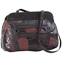 Large Patchwork Leather Brown Handbag