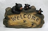 Review   / Welcome Bear Paws Rock Lawn Garden Statue Country Home