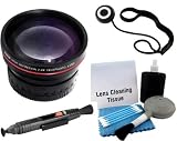 58mm Telephoto Lens Kit FIncludes High Definition 2.2x Telephoto Lens + LensPen Cleaning Kit + Lens Cap Keeper + 5 Piece Cleaning Kit by Digi Fuji FujiFilm Finepix HS20 EXR, HS30EXR, HS30 EXR, HS25EXR, HS25 EXR Digital Camera