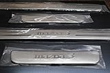 MAZDA 3 MAZDA3 CHROME DOOR SILLS STAINLESS STEEL ACCESSORY TRIM SET 2010 2011 2012