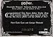 Harry Potter authentic double prop card 'First task tent and Canopy material' from Harry Potter and the Goblet of Fire_s-2