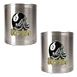 Pittsburgh Steelers 2pc Stainless Steel Can Holder Set- Helmet Logo NFL Football