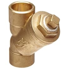 Flexicraft YBS Bronze Wye Strainer with Sweat End, 3/4" ID x 4-1/4" Length