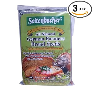 Seitenbacher All Natural German Farmers Bread Seeds, 21.8-Ounce Bags (Pack of 3) by Seitenbacher