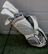 Ladies Complete Golf Club Set High Launch Technology for Women Drivers, Fairway Wood, Hybrid, Irons, Putter & Bag Tan/Beige Lady Golf Beautiful