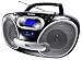 Karcher RR5050 Tragbares Stereo Radio (CD/MP3-Player, UKW-Radio, USB 2.0, 50 Watt (PMPO)) schwarz/silber