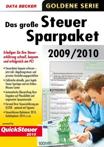 Das grosse Steuersparpaket 2009/2010 (für Steuerjahr 2009)