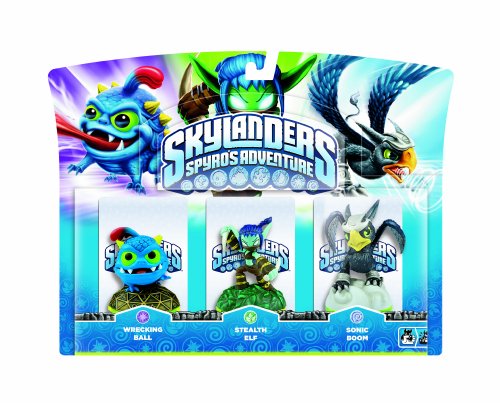 Skylanders: Spyro's Adventure - Triple Character Pack - Stealth Elf, Wrecking Ball and Sonic Boom (Wii/PS3/Xbox 360/PC)