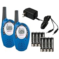 Pair COBRA CXT237 MicroTalk 20 Mile FRS/GMRS 22 Channel Walkie Talkie 2-Way Radios