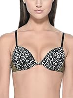 Just Cavalli Sujetador con Aros (Verde / Negro)