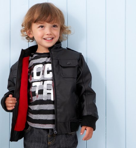 Mini Boys Mock Leather Jacket