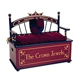 Levels of Discovery Prince Bench Seat with Storage Burgundy