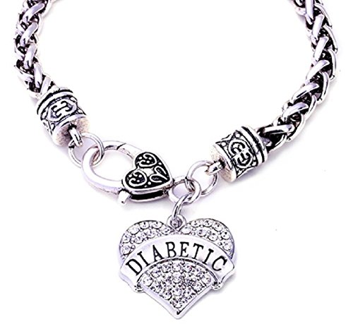 Diabetes Women's Diabetic Bracelet Medical Alert Id 7.5 ...