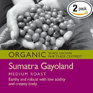 Tony\’s Coffees & Teas Ground Sumatra Gayoland, 12-Ounce Bags (Pack of 2)