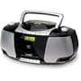 Coby MPCD450BLK Portable CD/AM/FM Stereo Cassette Player/Recorder  - Black/Silver