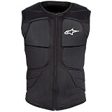 Alpinestars Track Protection Vest Adult Protector Street Bike Motorcycle Body Armor – Black/White / Large – Motorcycle Body Armor Vest. Picture