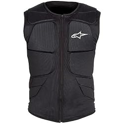 Alpinestars Track Protection Vest Adult Protector Street Bike Motorcycle Body Armor - Black/White