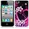 Iphone 4 / iphone 4g love heart flower design