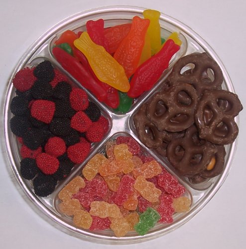 Scott's Cakes 4-Pack Chocolate Pretzels, Swedish Fish, Raspberries and Blackberries, &... by Raspberry Candy