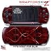Abstract 01 Red WraptorSkinz Skin and Screen Protector Kit fits Sony PSP Slim (PSP 2000)
