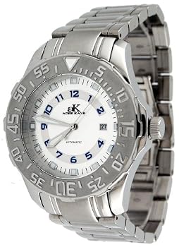 Adee Kaye #AK6269-M7 Men's Enamo Sports Stainless Steel Automatic Watch